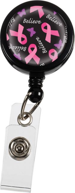RETRACTEZE ID HOLDER IN POLY BAG-PINK RIBBONS