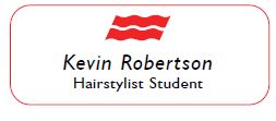 NAMETAG - HAIRSTYLIST STUDENT