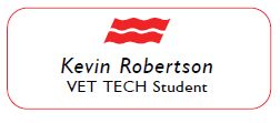 NAMETAG - VET TECH STUDENT