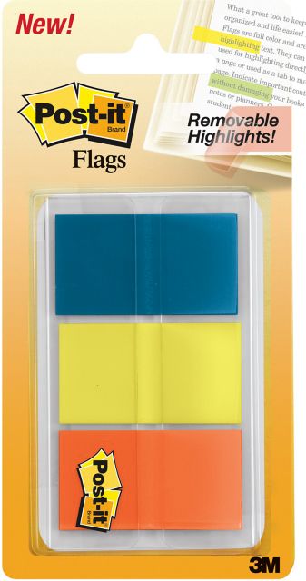 POST-IT FLAG 1 20CT PNK/OR/GN