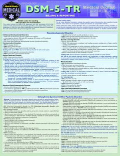 DSM 5 TR MEDICAL CODING