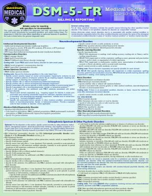 DSM 5 TR MEDICAL CODING